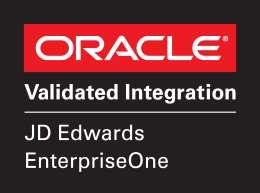 >Boomerang is Oracle® Validated Integration for JD Edwards® EnterpriseOne® 9.2